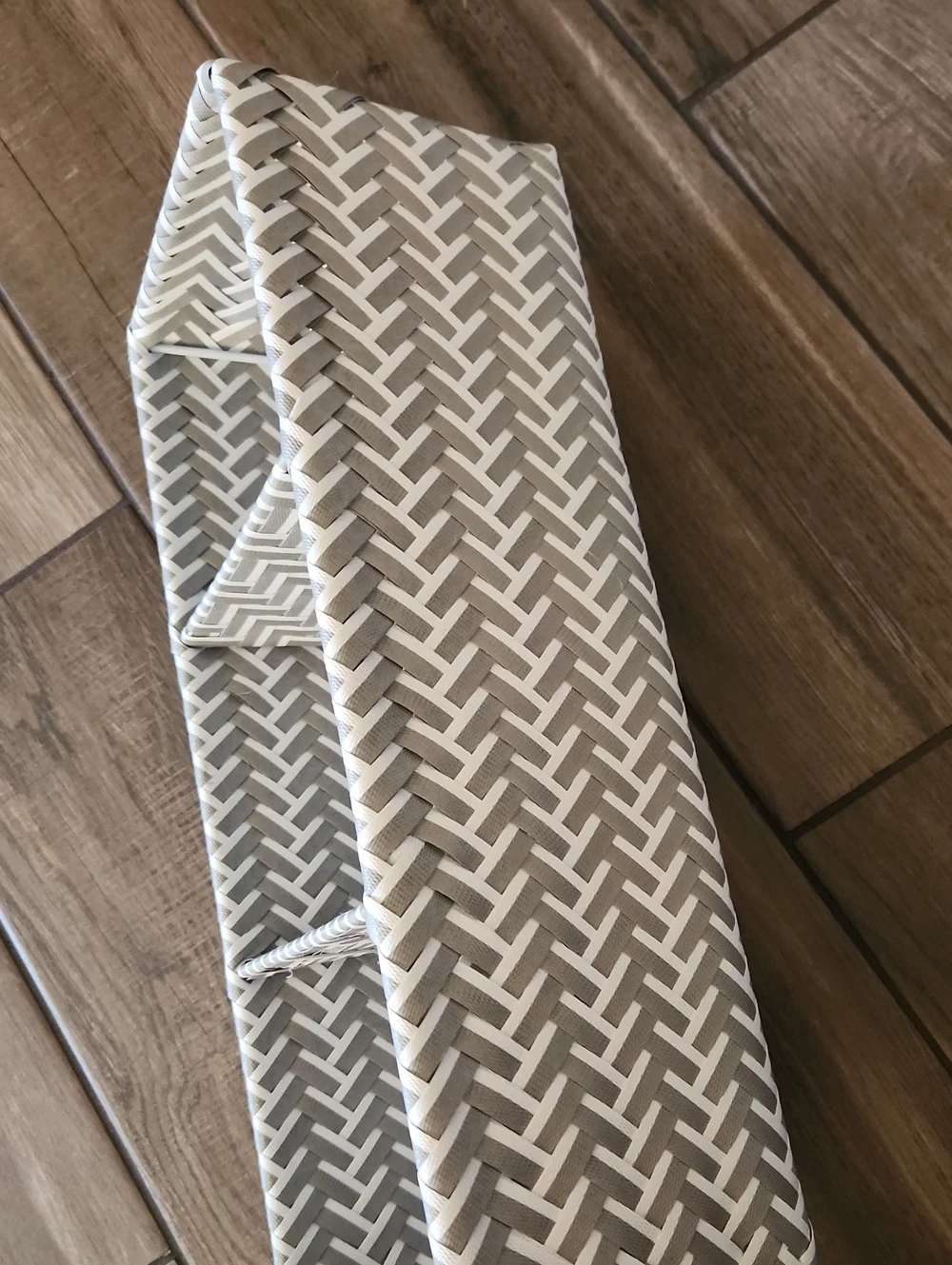 Neutral Gray & White Woven Desk Organizer - Brand Unknown